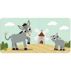 Luna: Moje první skládačka – Zvířecí maminky a jejich mláďata 10x2 kusy párovací vzdělávací puzzle obrázek 3