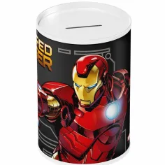 Luna: Avengers válcová kovová pokladnička 10x15cm