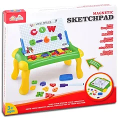 Magnetická kreslicí tabule set s písmeny a čísly 33cm