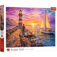 Maják při západu slunce 500dílná skládačka - Trefl