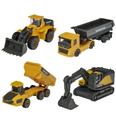 Majorette - Volvo Edition stavební stroje 4ks set - Simba Toys obrázek 2