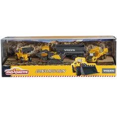 Majorette - Volvo Edition stavební stroje 4ks set - Simba Toys