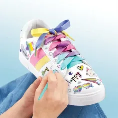 Make It Real: Sticker Chic Ozdoba na boty - Móda duhové cesty obrázek 4
