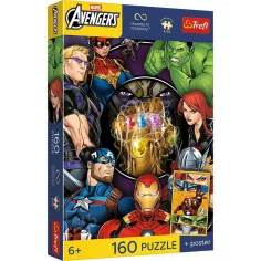 Marvel Avengers 160ks UFT puzzle s plakátem - Trefl obrázek 1