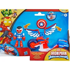 Marvel Iron Man a jeho úžasní přátelé - Captain America a Super Bike vozidlo - Hasbro