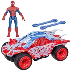 Marvel Spider-Man ActionVerse: figurka Spider-Mana s autem a natahovacími pavučinovými střelami – Hasbro obrázek 2