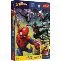 Marvel Spiderman 160dílné UFT puzzle s plakátem - Trefl obrázek 1