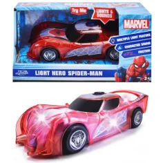 Marvel: Světelný hrdina Spider-Man postava vozidlo se světelnými a zvukovými efekty - Jada Toys