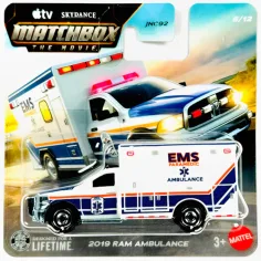 Matchbox A Film: 2019 RAM Ambulance autíčko 1/64 - Mattel