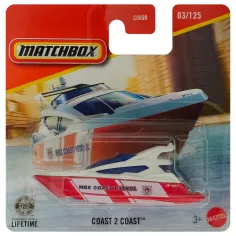 Matchbox: Coast 2 Coast pobřežní hlídka loď 1/64 - Mattel