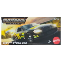 Matchbox: Papírová krabička Chevy Stock-Car autíčko 1/64 - Mattel