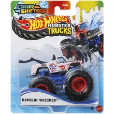 Hot Wheels Monster Trucks: Ramblin Wrecker měnící barvy auto 1/64 - Mattel