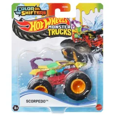 Hot Wheels Monster Trucks: Měnící barvu monster autíčko - Scorpedo - Mattel