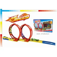 Max Speed závodní dráha s dvojitou smyčkou
