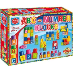 Maxi Blocks ABC stavební kostky 64ks - D-Toys obrázek 1
