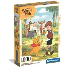 Medvídek Pú a jeho přátelé 1000 dílků puzzle s plakátem - Clementoni