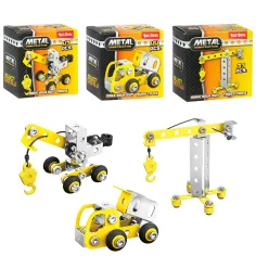 Metal Construction: Kovový vozidlový stavební hračka v několika variantách 1ks obrázek 5