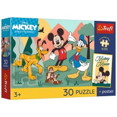 Mickey myš a její přátelé 30dílné prémiové puzzle - Trefl obrázek 1