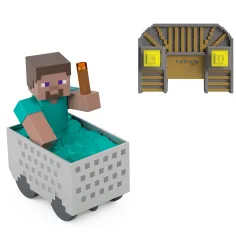 Minecraft RC dálkově ovládaný důlní vozík se figurkou Steva – Mattel obrázek 2