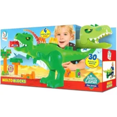 Molto: Blocks kostičkovací gigantosaurus dinosauří stavebnice se zvukem 30 ks