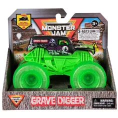 Monster Jam: Svítící Grave Digger světelný monster truck – 1/43 - Spin Master