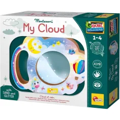 Montessori Dřevěný Sen Cloud s třpytivým pískem - Lisciani