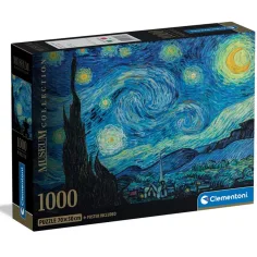 Muzejní kolekce: Van Gogh - Hvězdná noc HQC 1000 dílků puzzle s plakátem - Clementoni