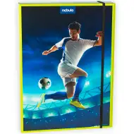 Nebulo: Krabice na sešity z vlnité lepenky, formát A4, Oxi fotbal