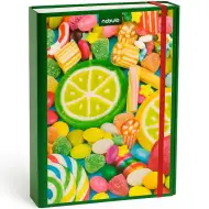 Nebulo: Krabice na sešity z vlnité lepenky, velikost A4, bonbón