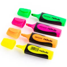 Nebulo: Neon zvýrazňovač textu 2-5mm 4ks sada