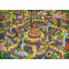 Nemožný labyrint veselých kapybar 500ks Premium plus kvality puzzle - Trefl obrázek 2