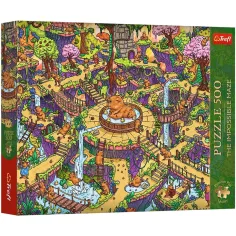 Nemožný labyrint veselých kapybar 500ks Premium plus kvality puzzle - Trefl