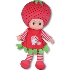 Baba s hadrovou hlavou v kostýmu jablka nebo jahody 36cm 1ks obrázek 2