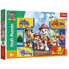 Paw Patrol Psi a dinosauři 100ks puzzle - Trefl