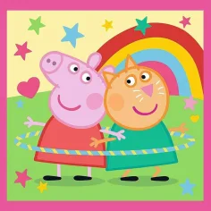 Peppa prasátko - 3 v 1 20, 36, 50 ks puzzle - Trefl obrázek 4