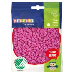 PlayBox: 5mm MIDI žehlitelné korálky 1000ks v barvě fuchsie