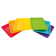 PlayBox: Barevný plastový tác 28x22x3cm 1ks