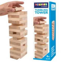 PlayBox: Dřevěná Jenga zručnostní hra