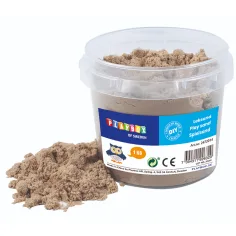 PlayBox: Přírodní barva písku v kyblíku 1kg