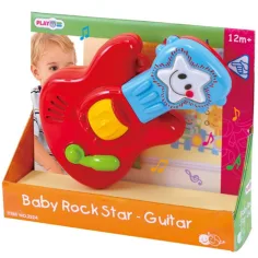 Playgo: Rocková hvězda dětská elektrická kytara se světly a zvuky