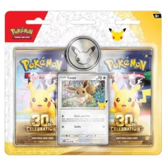 Pokémon TCG: 30. výročí 2-pack blister – Double Wide (Eevee promo + Pikachu mince)