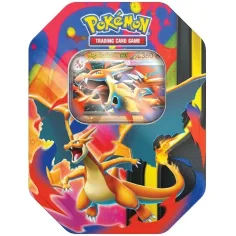 Pokémon TCG: Mega Charizard Tin balíček karet v kovové krabičce ve dvou variantách 1ks