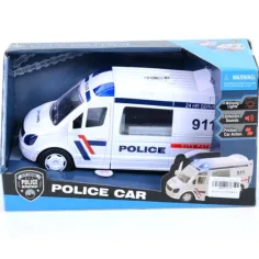 Policistický dodávkový vůz s koly a zvukem