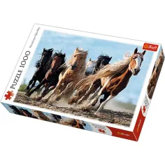 Rychlé koně 1000ks prémiový puzzle - Trefl