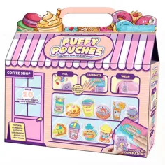 Puffy Pouches: Sada designu Pufi charm - kavárna