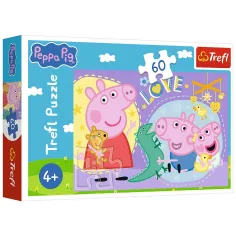Puzzle Peppa prasátko 60 kusů - Trefl obrázek 1
