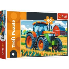 Puzzle s traktorem 60 kusů - Trefl