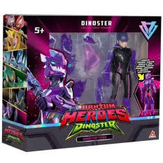 Quantum Heroes: Dinoster Trina akční figurka s fialovým brněním 20 cm