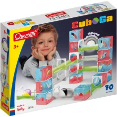 Quercetti: Cuboga stavebnice kuličkové dráhy 70 ks