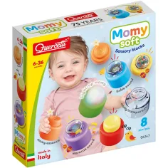 Quercetti: Momy Soft 8dílná senzorická měkká stavebnice se světlem a zvukem